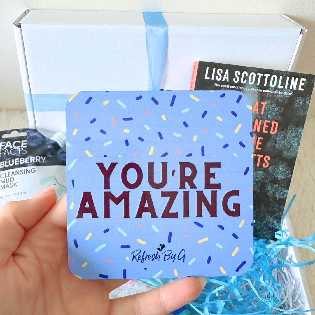Get Well Soon Gift Box with Lisa Scottoline Book - Refresh By G