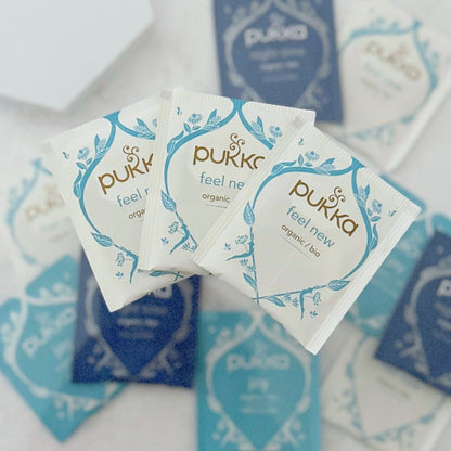 Pukka Tea herbal tea bags which are included in the Ladies &