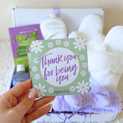 Pamper Package Gift Box With Thank You Coaster - Refresh By G
