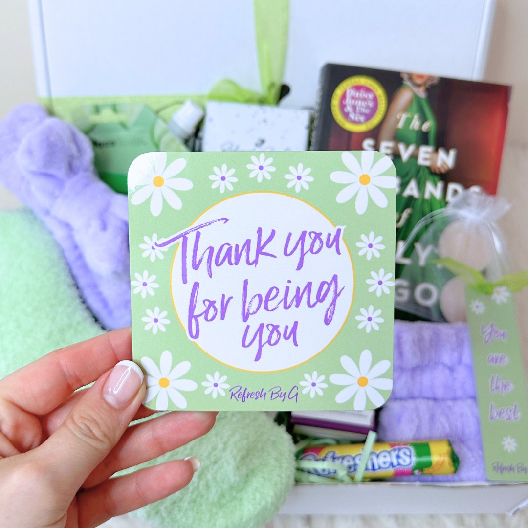 Thank You Self Care Gift Box with Alex Michaelides Book - Refresh By G