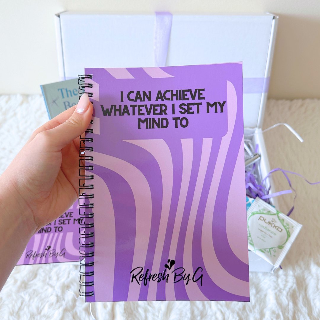 &quot;I can achieve whatever I set my mind to&quot; journal from Refresh By G&